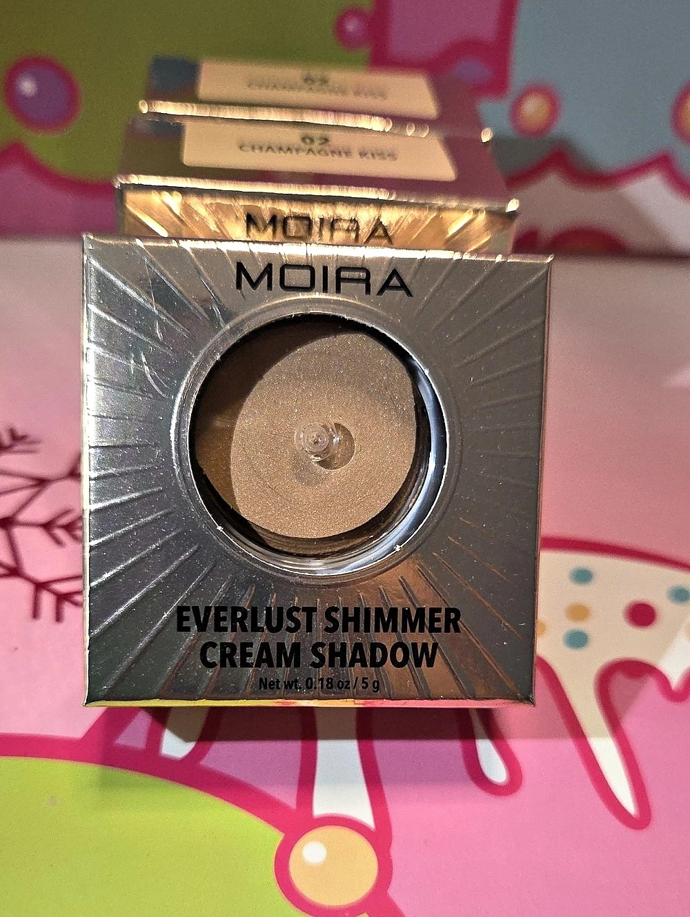 Moira Everlust Shimmer Cream Shadow Champagne Kiss NWT